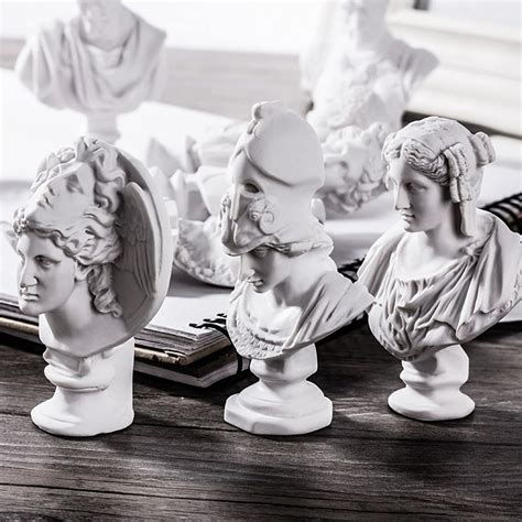 Buy LAGOM HOUSE Greek Bust Statue And Sculptures Set Of 10 PCS Greek