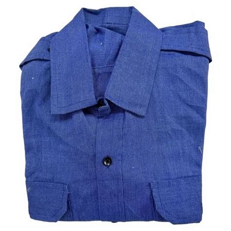 Plain Unisex Blue Uniform Shirt, For Office, Size: Medium at Rs 250 ...