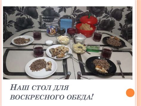 Творческий проект по приготовлению воскресного обеда - online presentation