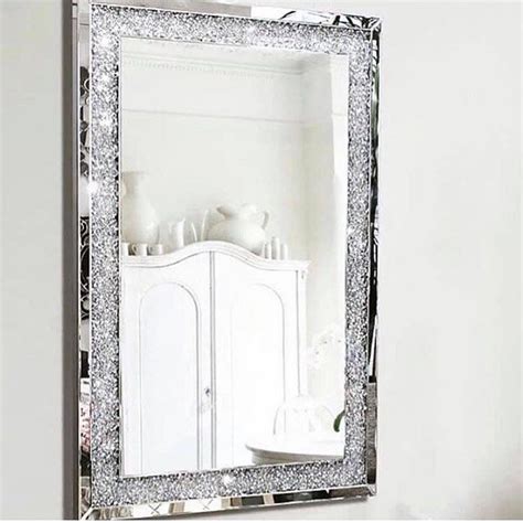 Diamond Crush Wall Mirror Cm X Cm Mirror Crusheddiamond