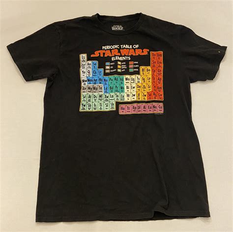 Star Wars Periodic Table Of Elements Graphic T Shirt Gem