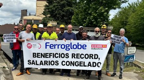 Los trabajadores de Ferroglobe en Monzón irán a la huelga