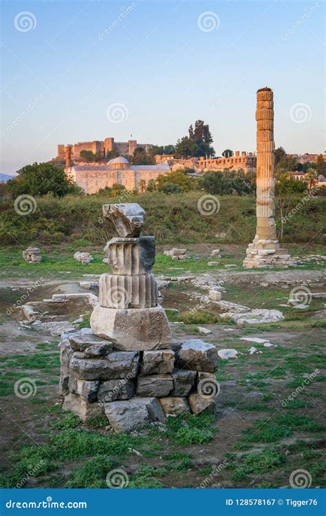 Temple Of Artemis Selcuk Turkey Stock Image Image Of Tourism