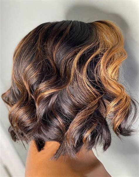 Highlight Honey Blonde Bob Wigs Short Wavy HD Lace Front Wig Transparent Short Bob Lace Closure Wig