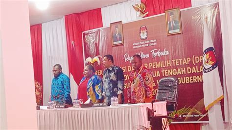 Kpu Tetapkan Dpt Pilkada Provinsi Papua Tengah Ini Rinciannya