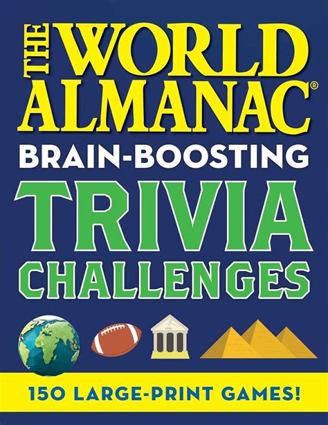 Buy The World Almanac Brain Boosting Trivia Challenges 150 Large Print