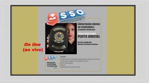 ON LINE Capacitação Forense de Psicólogos e estudantes último ano