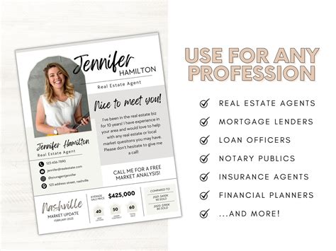 Real Estate Introduction Flyer Template New Agent Flyer Hello Neighbor