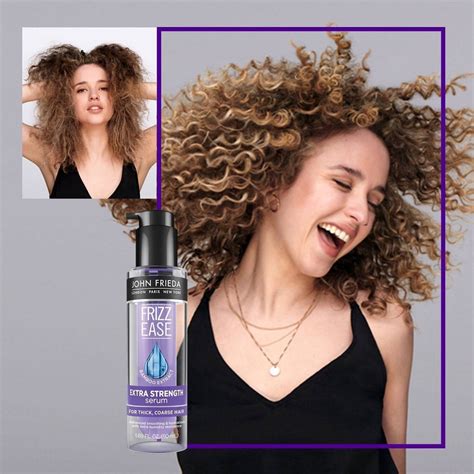 John Frieda Frizz Ease Extra Strength 6 Effects Anti Frizz Hair Serum For Frizz Control 1 69 Oz