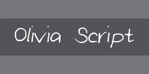 Olivia Script | Font Zillion