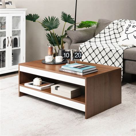 Latitude Run Table Basse Avec Rangement De Style Tra Neau Wayfair Canada