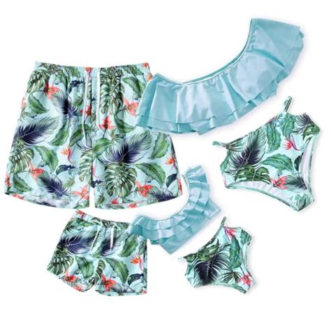 Iffei Maillot De Bain Pi Ces Assorti Pour La Famille Bikini Imprim