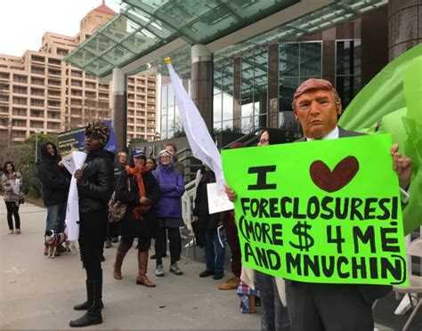 Calif Housing Activists Protest Mnuchin Confirmation Laist