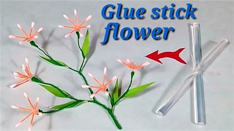 Unique Glue Stick Flowerspaper Leaves Making Ideawoolen Craftdiy