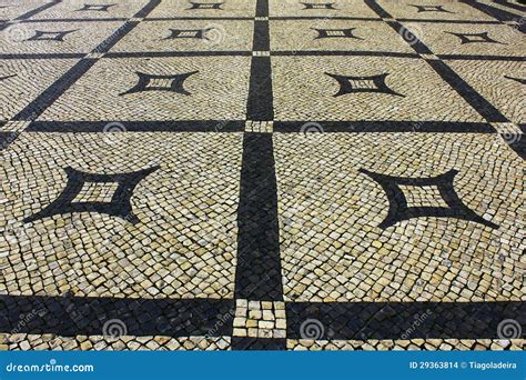 Calcada Portuguesa Pavimento Português Imagens de Stock Imagem 29363814