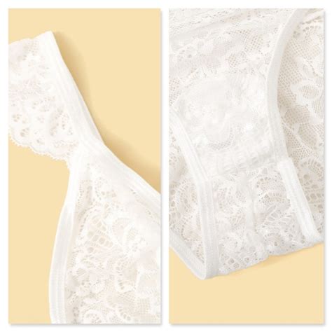 Rouge Intimates Sleepwear Sexy Strappy Deep V White Lace Lingerie Set Poshmark