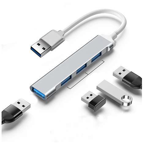 Hub Usb Rozdzielacz Usb Rozga Nik Usb Aluminiowy Porty X Usb