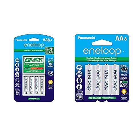 Panasonic Advanced Eneloop Individual Battery 3 Hour Quick Charger With