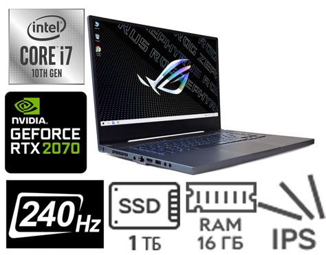 Ноутбук Asus Rog Zephyrus M15 Gu502lw Gu502lw Bi7n6 Prism Gray Б У фото отзывы