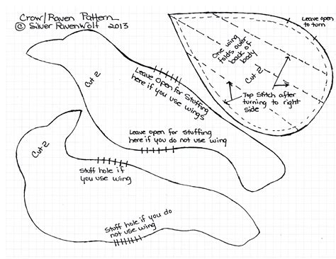 Free Printable Crow Patterns