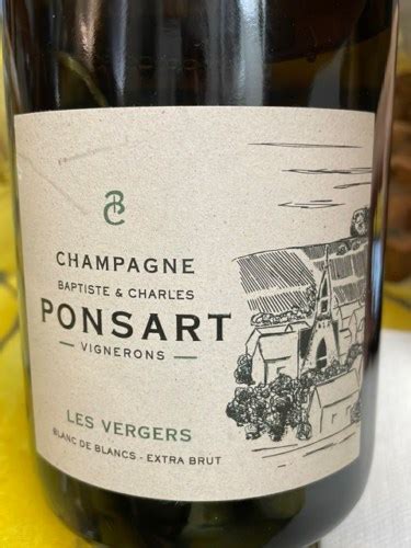 Champagne Baptiste Charles Ponsart Les Vergers Blanc De Blancs Extra