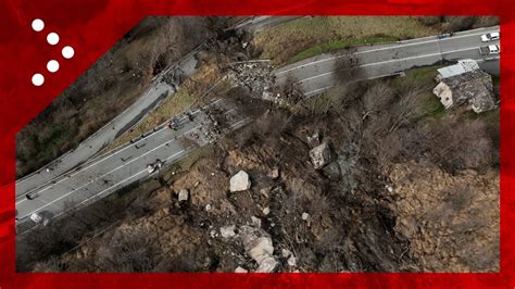 Frana Sulla Strada Regionale A Pont Saint Martin Ao Strada