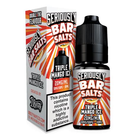 Seriously Bar Salts Triple Mango Ice 10ml By Seriously From Premier