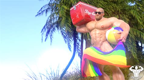 Rule 34 3d 3d Artwork Abs Beach Biceps Big Cock Big Muscles Big Penis Bodybuilder Dazswole