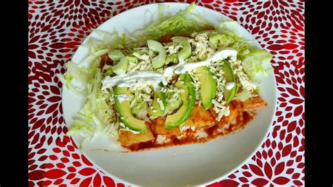 Enchiladas Rojas De Pollo Estilo Sinaloa Youtube