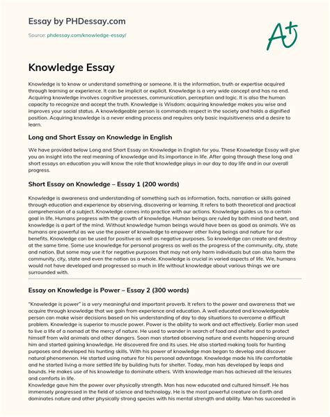 Essay On Knowledge Is Power Telegraph