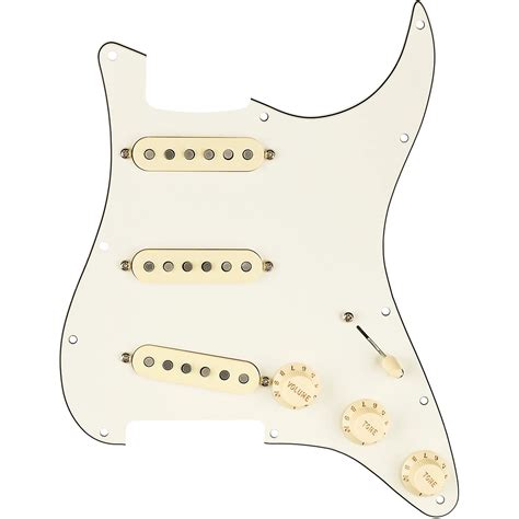 Fender Stratocaster Sss Fat S Pre Wired Pickguard White Back White