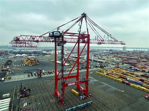 Liebherr Delivers Two New STS Container Cranes To Port Newark Container