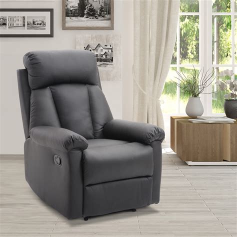 Fotoliu Relax Homcom Rabatabil Cu Captuseala Ergonomica CuTaburet In