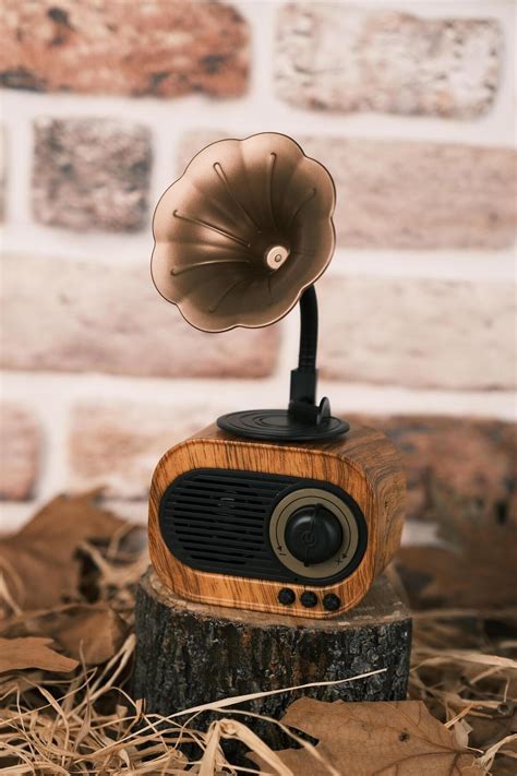 KİNGER B5 Gramafon Klasik Retro Bluetooth Hoparlör Radyo Sd Kart