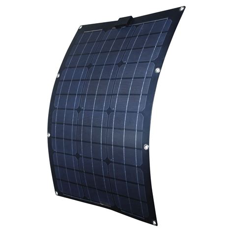 Nature Power 50 Watt Semi Flex Monocrystalline Solar Panel For 12 Volt