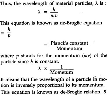 Derive the derivation of de-Broglie relationship - CBSE Class 11 ...