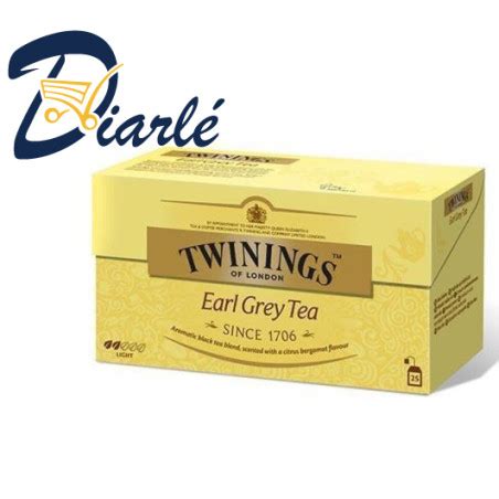 THE TWININGS EARL GREY TEA 25 SACHETS