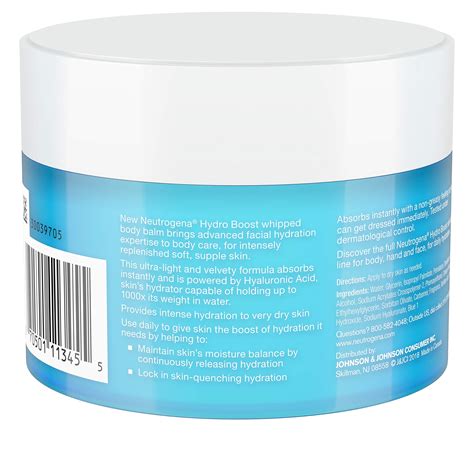 Neutrogena Hydro Boost Hydrating Whipped Body Balm With Hyaluronic Acid