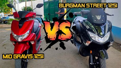 Suzuki Burgman Vs Yamaha Gravis I Youtube