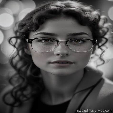 Brown Eyed Woman With Curly Hair And Freckles Stable Diffusion En Línea