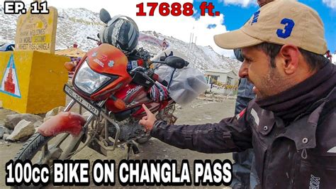 Cc Splendor On Changla Pass Pangong To Leh Ep Youtube