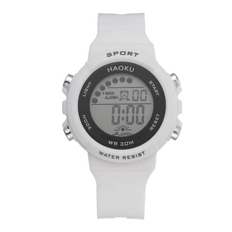 Jual Jam Tangan Sport Digital Rubber Wanita Dan Pria Dial Bulat Jam