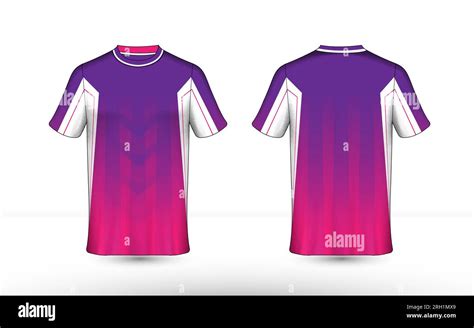 Purple, pink and white layout e-sport t-shirt design template Stock Vector Image & Art - Alamy