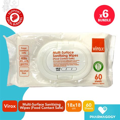 Bundle Of Virox Multi Surface Sanitizing Wipes Food Contact Safe