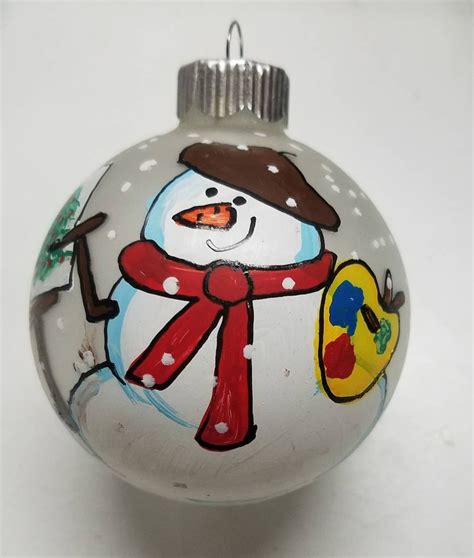 Artist Personalized Christmas Ornament Painter Ornament Etsy