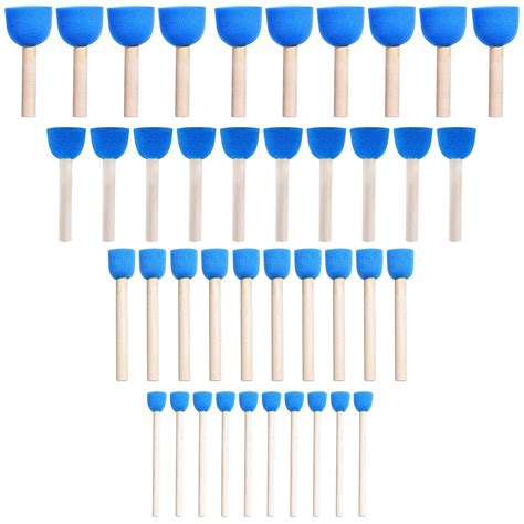 Snapklik Wafjamf Pcs Assorted Size Round Sponges Brush Set