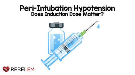 Peri Intubation Hypotension Rebel Em Emergency Medicine Blog