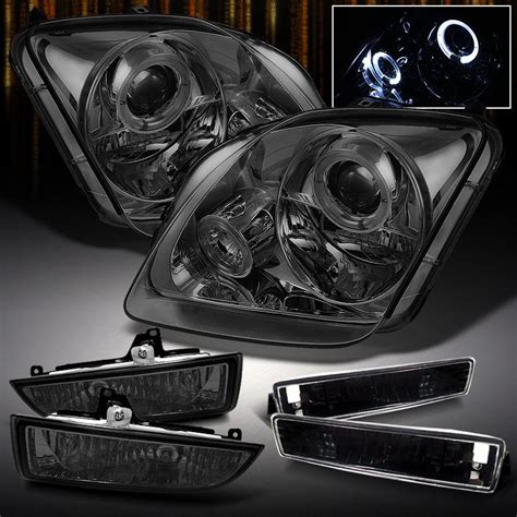 Sell Smoke Prulude Halo Projector Headlights Smoke Fog Lamp Black