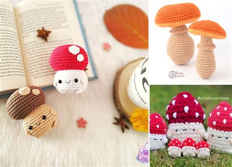 Playful Crochet Mushroom Amigurumi