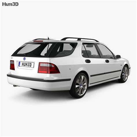 Saab 9-5 Aero wagon 2010 3D model - Vehicles on Hum3D